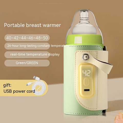 Constant Temperature Baby Heating Insulating Milk Bottle Night Out Portable Heat-Holding Bottle Cover