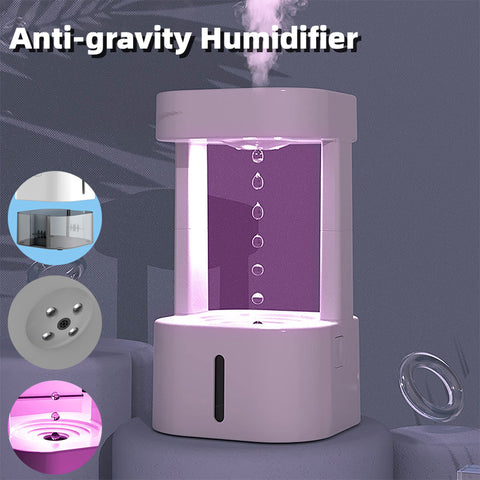 Smart Touch & Remote Controlled “3 Mode” Large 580 ML Anti-Gravity Air Humidifier With Levitating Water Drops 
