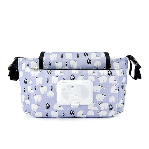Oxford Cloth Stroller Saddlebag Diaper Bag Multi-Purpose Storage Bag