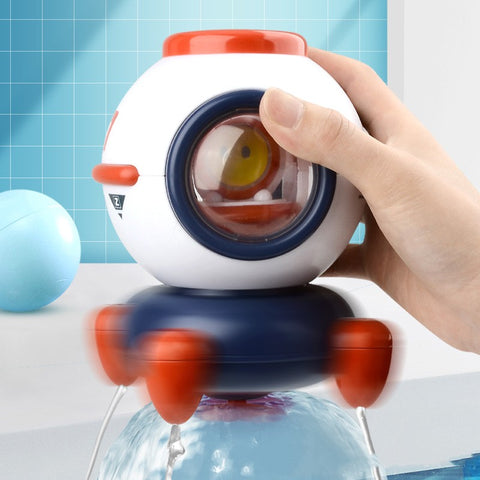 Light Spinning Spray Spaceship Baby Splashing Splash Baby Bathroom Bath Toys